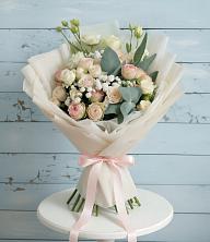 Букет цветов из:  Розы и Лизиантусы в Аниве