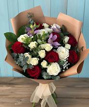 Букет цветов из:  Розы и Альстромерии в Аниве