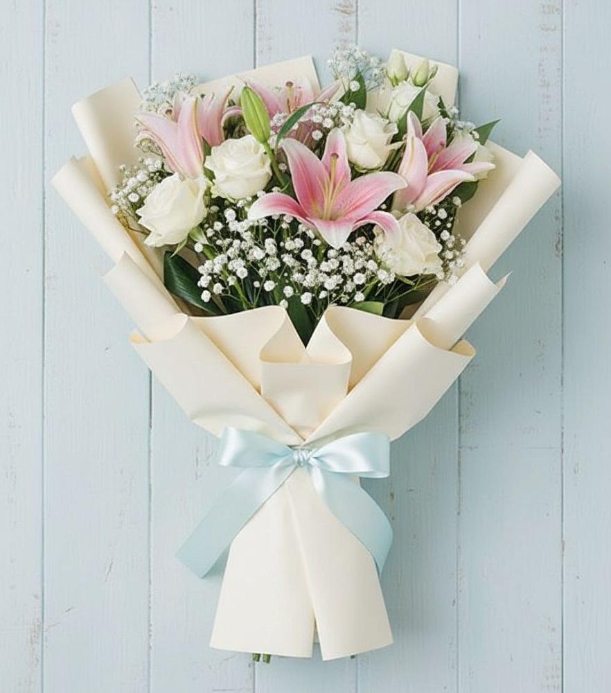 Букет цветов из: Лилии в Аниве