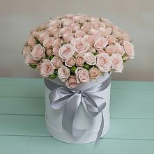 Цветочная композиция из Розы в шляпной коробке #REPLACE_PRED# Аниве