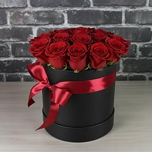 Цветочная композиция из Розы в шляпной коробке в Аниве