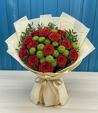 Букет цветов из:  Розы и Хризантемы в Аниве