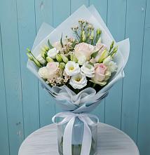 Букет цветов из:  Розы и Лизиантусы в Аниве