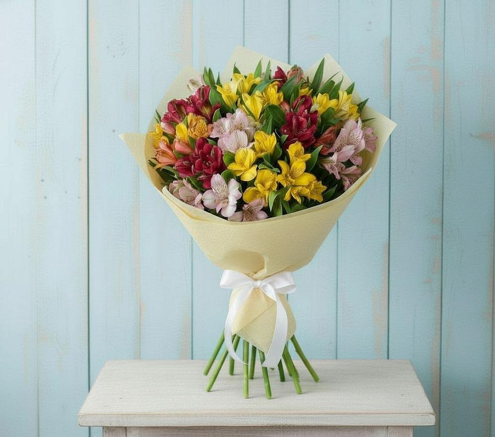 Букет цветов из: Альстромерии в Аниве