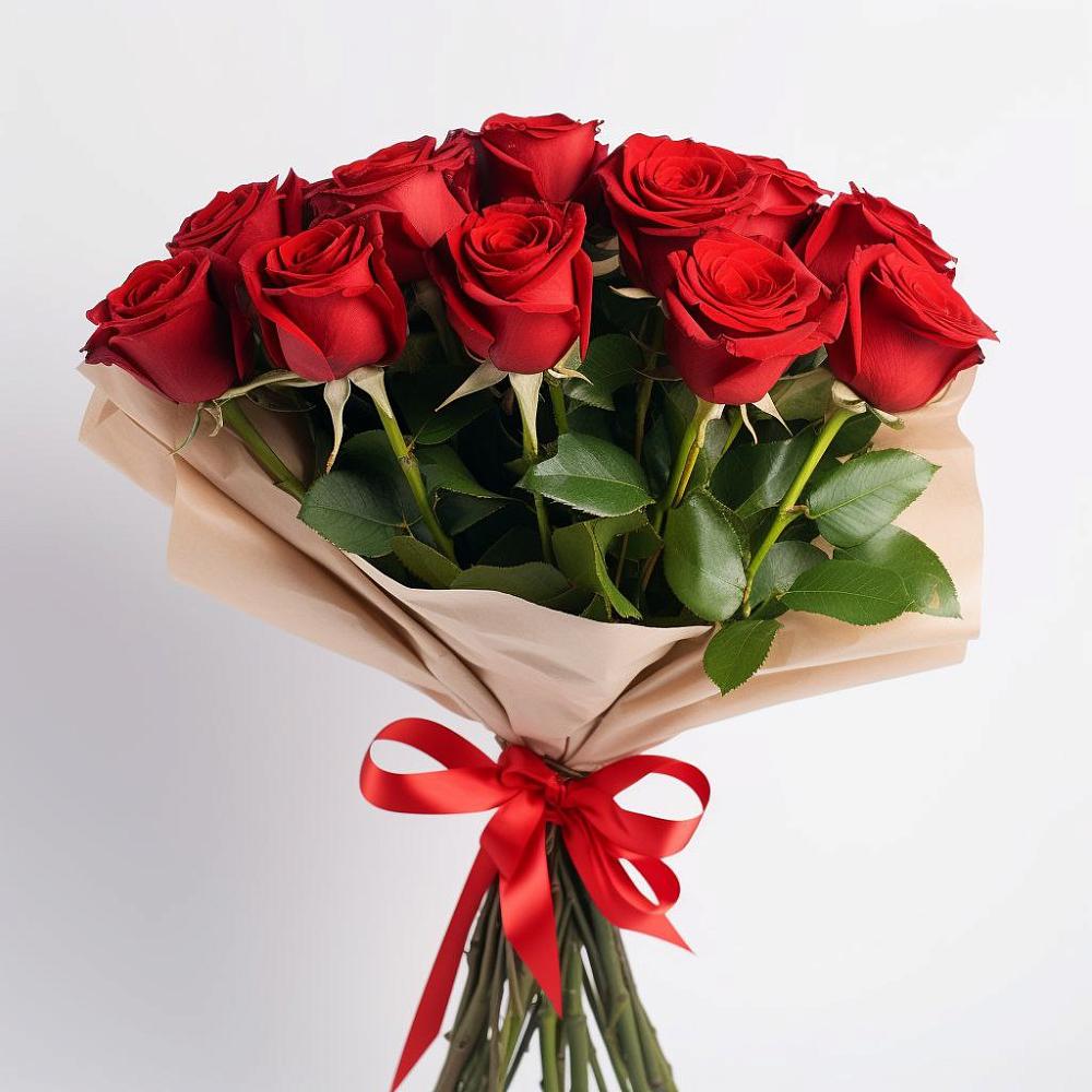 Букет 11 Красных роз Эдлесс Лав в Аниве